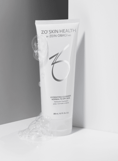A white tube of zo skin health body cream sitting on top of a counter.